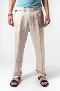 Ann Demeulemeester Straight Cut Integrated Belt Trousers (Alfonze Rosy)