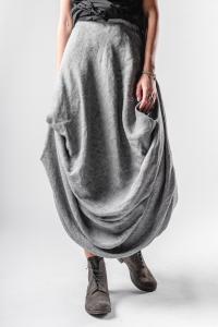 Un-Namable Elastic Waistband Long Pleated Skirt