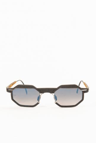 Hapter Octagonal Steel + Textured Rubber Sunglasses