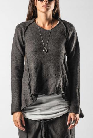 Rundholz Asymmetric Exposed Seam Sweater