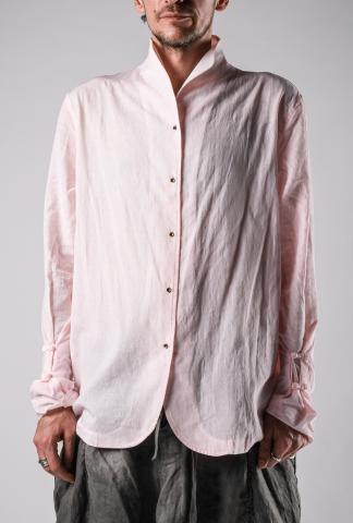 Chia_Hung Su Vintage Jacquard Weave Mandarin Collar Shirt