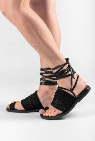 Dimissianos & Miller Daktylo Strappy Multi-lace Sandals