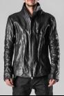 D.HYGEN 2-Zip Throne Collar Leather Jacket
