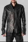 D.HYGEN Thin Horse Leather Extended Mesh Lining Zipped Shirt
