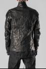 D.HYGEN Thin Horse Leather Extended Mesh Lining Zipped Shirt