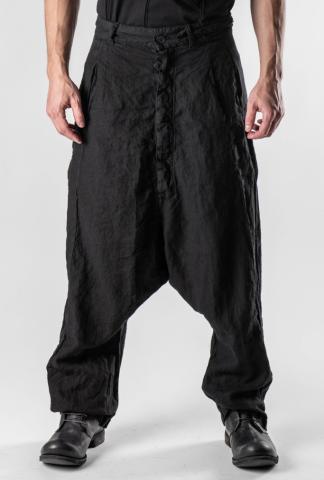 Pal Offner Textured Loose Low-crotch Trousers