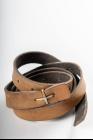 MA+ Silver Cross Buckle Leather Belt