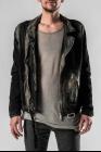 Giorgio Brato Belted Ecru Painted Lamb Leather Perfecto Jacket