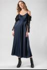 Phaédo Studios Open Shoulder Long Sleeve Silk Dress
