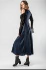 Phaédo Studios Open Shoulder Long Sleeve Silk Dress