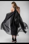 Phaédo Studios Draped Open Shoulder Silk Dress