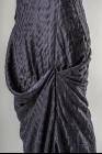 Aleksandr Manamis Uneven Textured Raw Edge Silk Draped Long Skirt