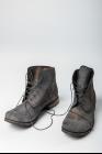 A1923 F8 Uneven Dyed Reversed Leather Ankle Boots