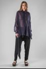 Isabel Benenato Pleated Oversized Silk Blend Shirt