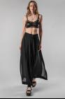 Isabel Benenato Side Slit Wide Pants