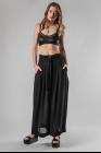 Isabel Benenato Side Slit Wide Pants