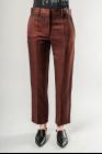 Haider Ackermann Cropped Straight Cut Trousers with Thorn Embroidery