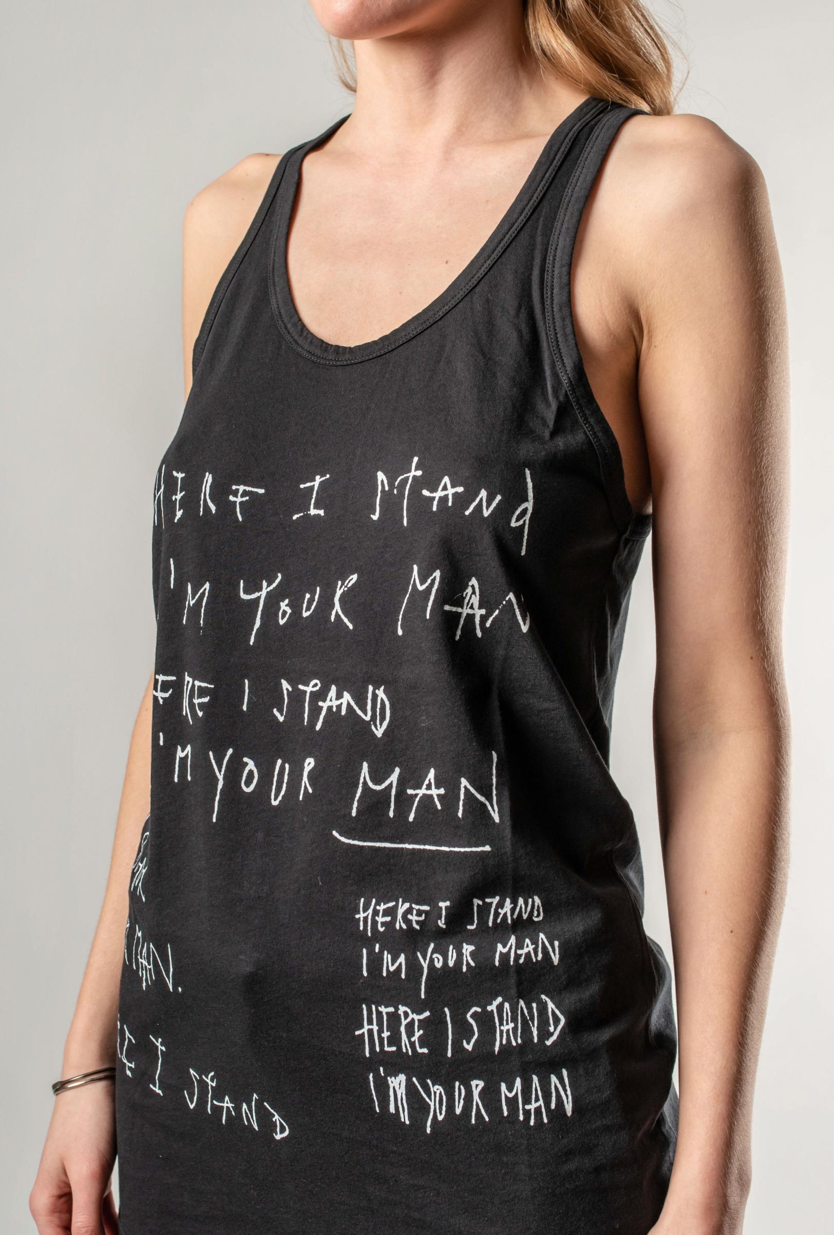 Haider Ackermann Relaxed Tank Top with Print | Elixirgallery