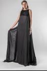 Ann Demeulemeester Long Double Layered Silk Dress (Nanette Black)