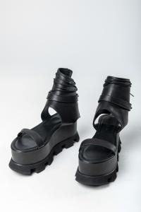 Nostrasantissima Tractor Sole Platform Laced Sandals