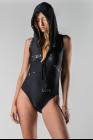 Barbara Bologna “DNA” Print Hooded Swimsuit