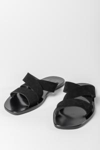 Ulysses by Dimissianos & Miller Crossed Strap Leather Sandals