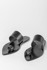 Ulysses by Dimissianos & Miller Toe Ring Pointy Leather Sandals