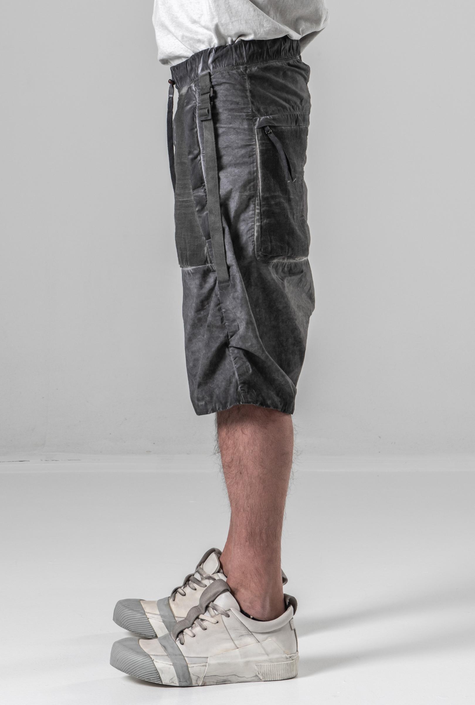 Boris Bidjan Saberi P27 Cold Dyed Adjustable Low-crotch Shorts 