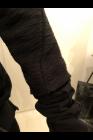 D.HYGEN Uneven knitted jersey glove sleeve Double layered 3/4 t-shirt