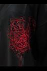 Isabel Benenato Embroidery turtleneck oversize sweatshirt