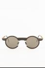 Hapter Round Steel + Textured Rubber Frame Sunglasses