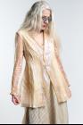 A Tentative Atelier Jonquill Translucent Silk and Metal Blend Blazer