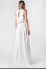 Ann Demeulemeester Dress with Ribbon Belt (Long Trilene Off-white)