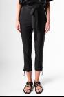 Ann Demeulemeester Rope Cuff Trousers (Rivale + Rigatino Black)