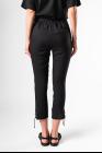 Ann Demeulemeester Rope Cuff Trousers (Rivale + Rigatino Black)