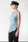 Ann Demeulemeester Double RIbbed Hems Tank Top (Aura Ocean)