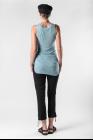 Ann Demeulemeester Double RIbbed Hems Tank Top (Aura Ocean)