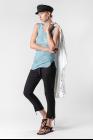 Ann Demeulemeester Double RIbbed Hems Tank Top (Aura Ocean)