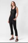 Ann Demeulemeester Double Ribbed Hems Tank Top (Aura Black)