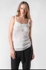 Ann Demeulemeester Net Layered Tank Top (Aura and Baufra White)