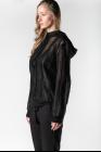 Ann Demeulemeester Open Back Lace Hoodie (Ignota Black)