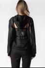 Ann Demeulemeester Open Back Lace Hoodie (Ignota Black)