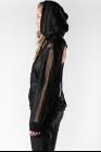 Ann Demeulemeester Open Back Lace Hoodie (Ignota Black)