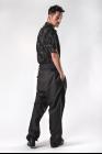 Individual Sentiments Textured Loose Waist Baggy Trousers