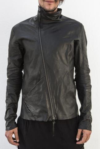 Leon Emanuel Blanck DIS-LJ-01-SV-SC Anfractuous Distortion Full Grain Kangaroo Leather Jacket