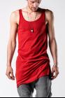 11 By BBS T1B Red Dye Ribbed Layering Tank Top
