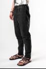 Ann Demeulemeester Laced Waistband, Partially Cuffed Trousers (Palomar + Bastiaan Black)