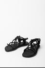 Ann Demeulemeester Rope and Leather Sandals (Tuscon Nero)