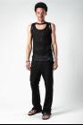 Ann Demeulemeester Double Ribbed Hems Tank Top (Aura Black)