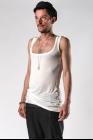 Ann Demeulemeester Low Cut Tank Top (Aura Ecru)